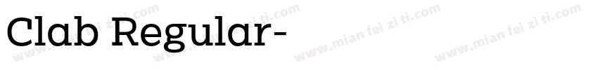 Clab Regular字体转换